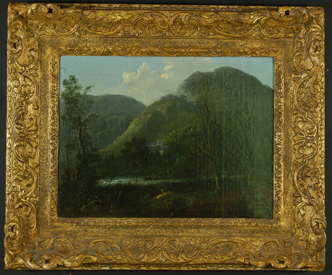 Rydal Hall, कैनवास पर c.1790 तेल द्वारा थॉमस सौतेले रॉबर्ट्स