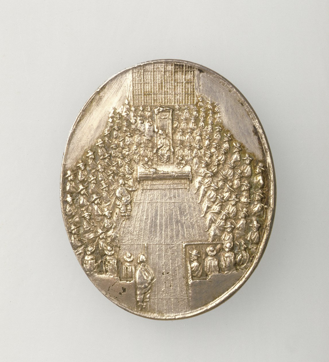 डनबर मेडल संसद भवन का चित्रण 1650 (रिवर्स) (रजत) द्वारा थॉमस साइमन