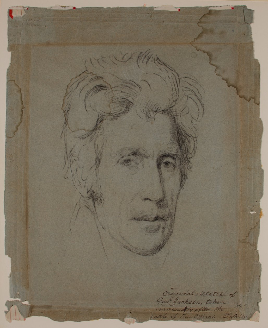 एंड्रयू जैक्सन, न्यू ऑरलियन्स की लड़ाई के बाद, c.1815 (ड्राइंग) द्वारा थॉमस सुली
