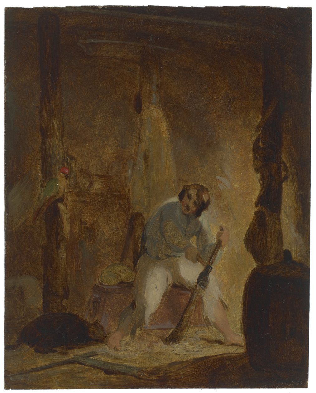 उनकी गुफा में, सी। 1856 द्वारा थॉमस सुली