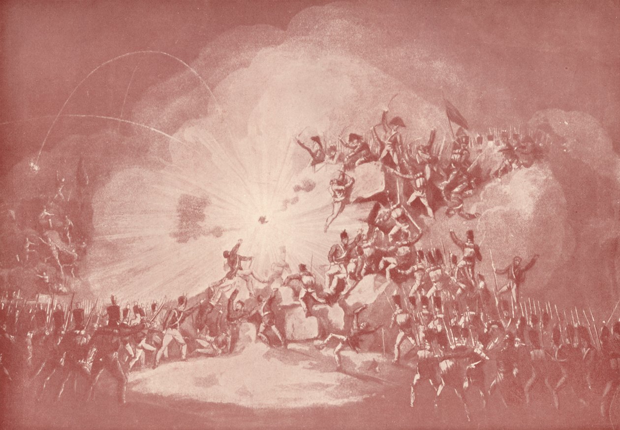 स्यूदाद रोड्रिगो का तूफान, 19 जनवरी, 1813, 1813 1909 द्वारा थॉमस सदरलैंड