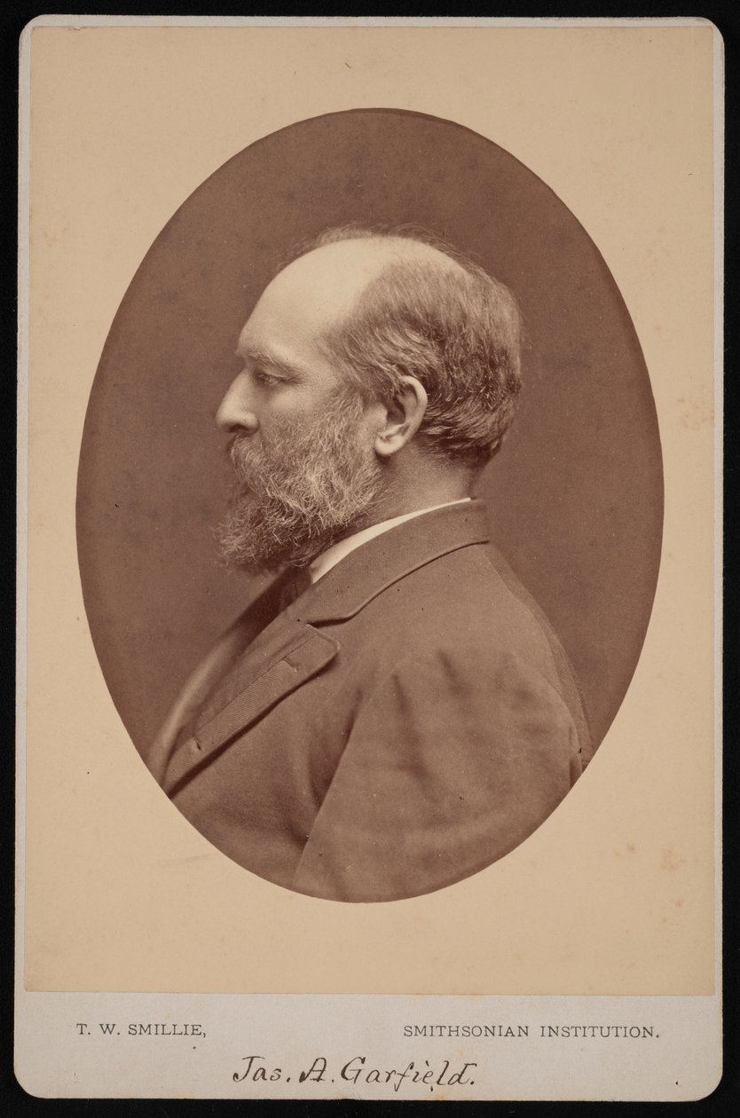 जेम्स अब्राम गारफ़ील्ड का पोर्ट्रेट 1831-1881, जून 1880। द्वारा थॉमस विलियम स्मिली