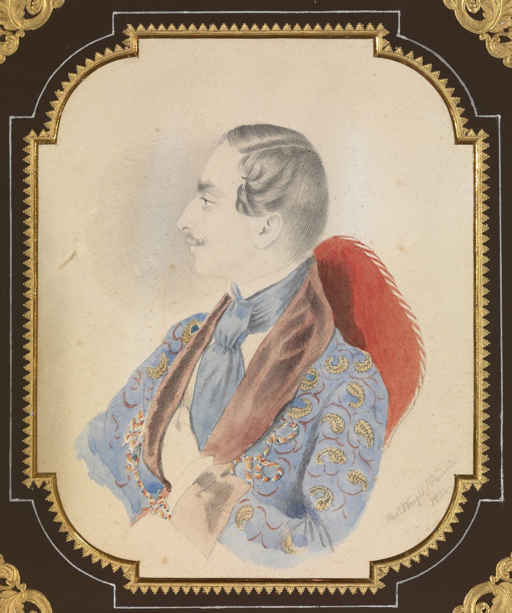 इल्या मिखायलोविच मिकालाशेवस्की का पोर्ट्रेट, 1844 द्वारा थॉमस राइट