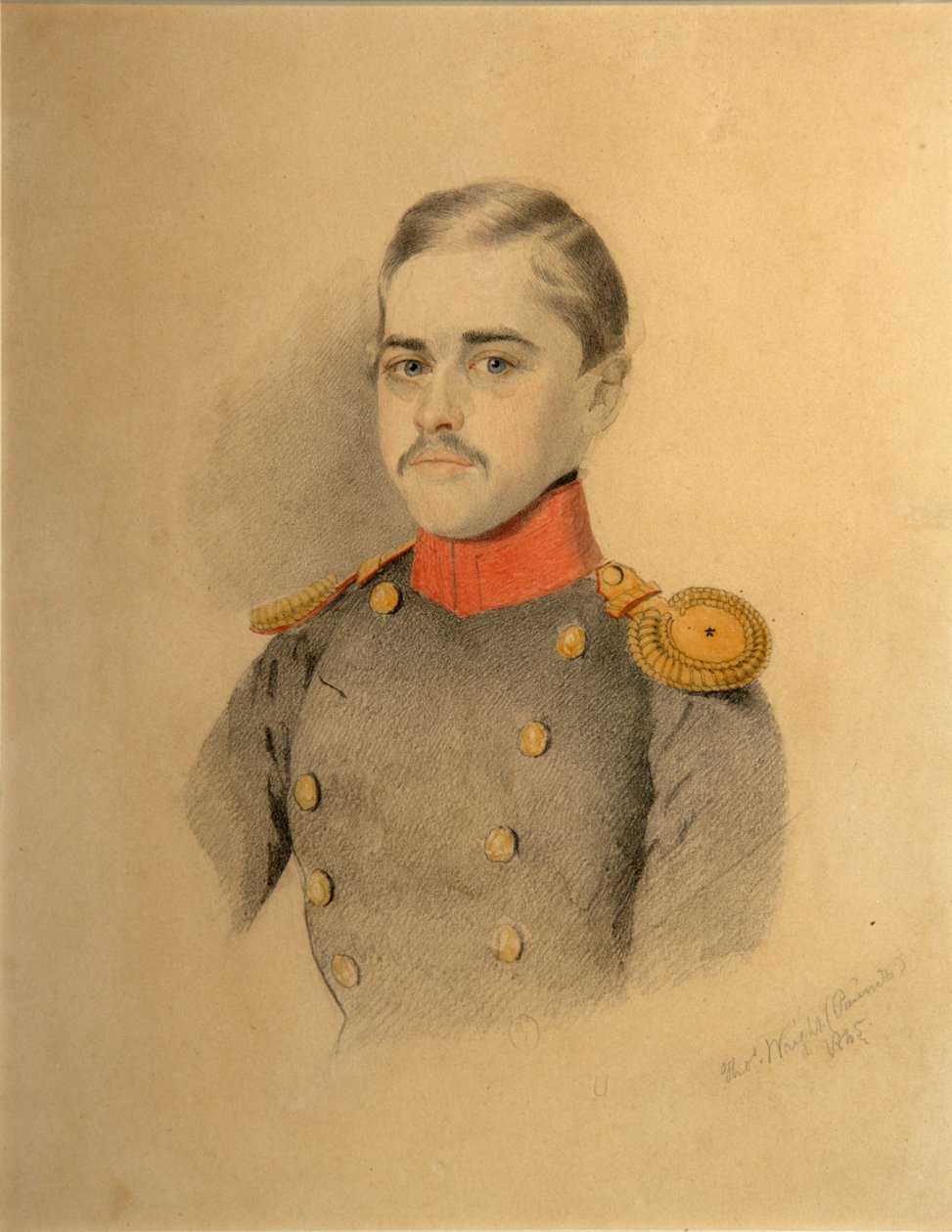 एक अधिकारी का चित्रण रिहबिंदर फैमिली निकोलाई रिहबिंदर, 1845 द्वारा थॉमस राइट