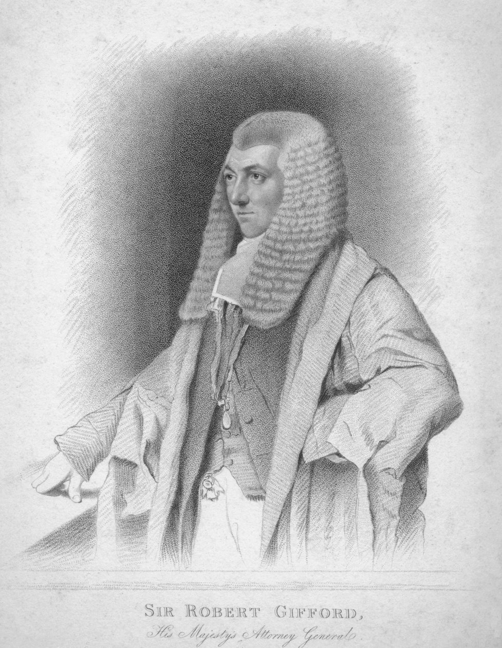 सर रॉबर्ट गिफर्ड, हिज मैजेस्टिस अटॉर्नी जनरल, c1820। द्वारा थॉमस राइट