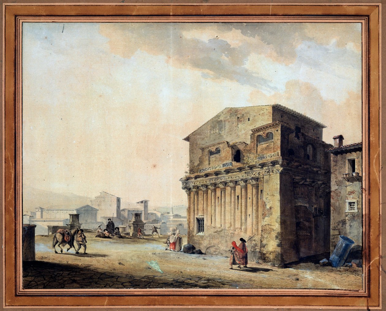 'रोम. पोंटियस पिलाट का घर, 1788। द्वारा थॉमस डी थोमोन