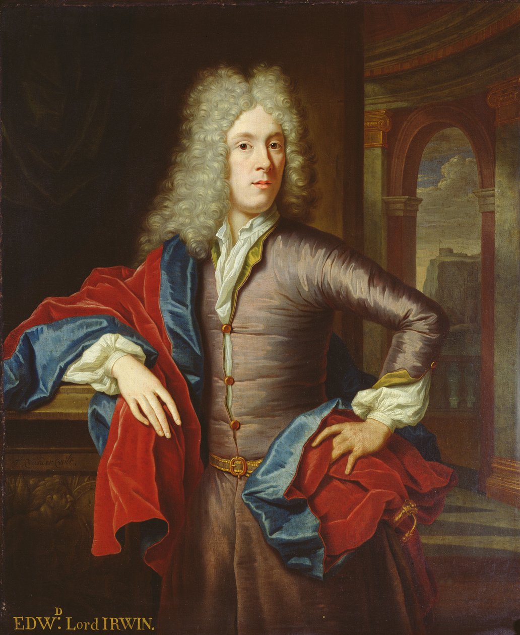 एडवर्ड का चित्र, 4 वां विस्काउंट इरविन (1686-1714) (कैनवास पर तेल) द्वारा थॉमस वैन डेर विल्ट