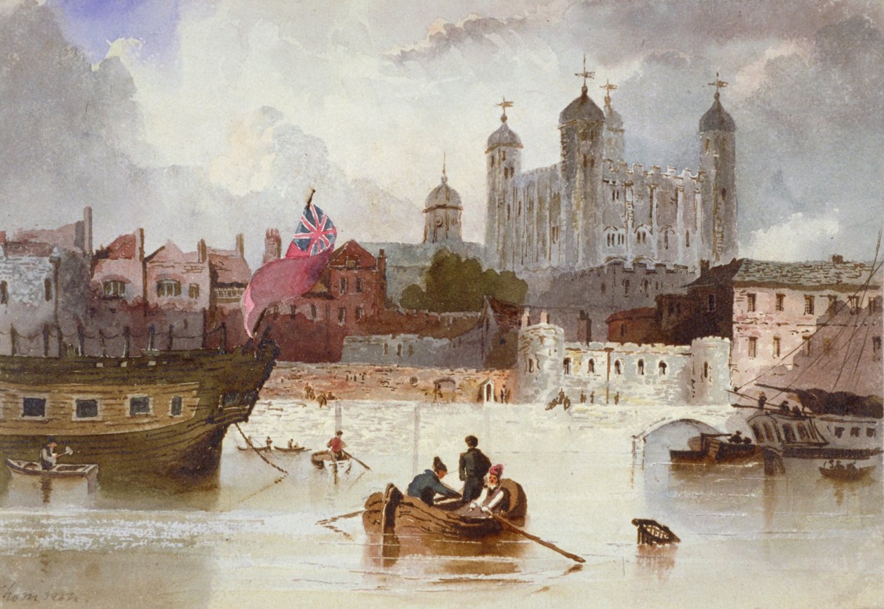 लंदन का टॉवर, c1800 द्वारा थॉम्पसन