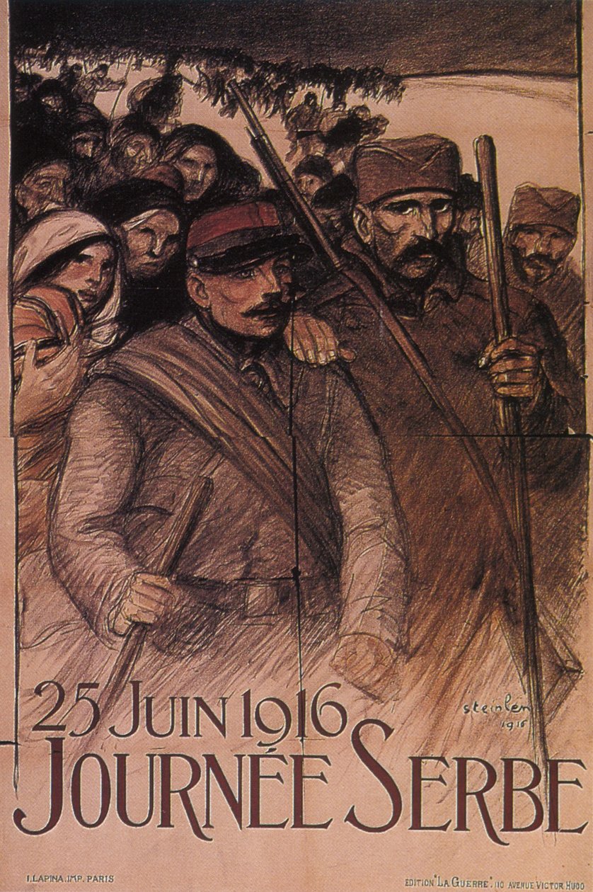 सर्बिया दिवस, 25 जून 1916, 1916 द्वारा थियोफाइल एलेक्जेंडर स्टीनलेन