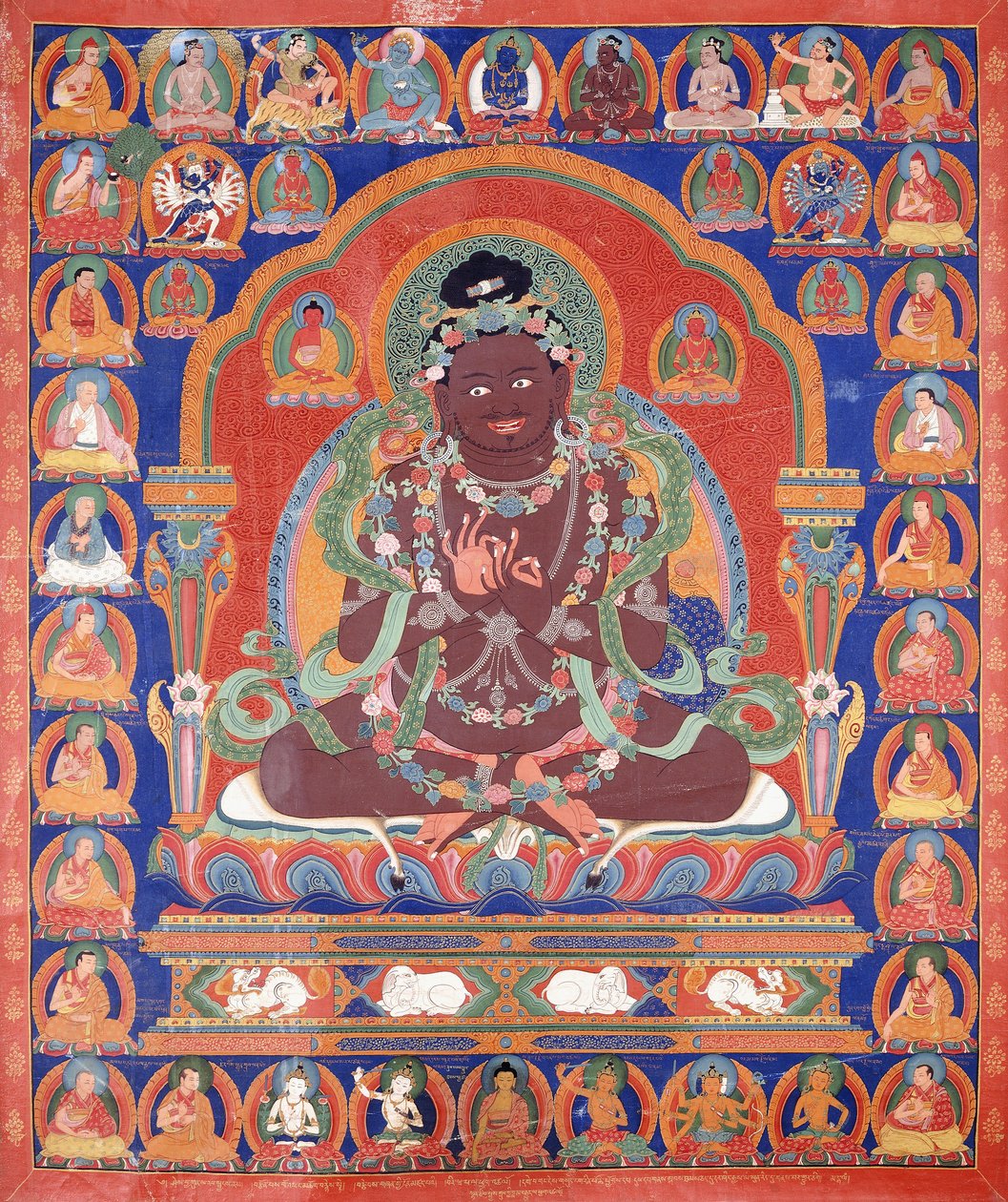 A Thang-Ka depicting the Mahasiddha Bir Va Pa, c. 1600 द्वारा तिब्बती स्कूल