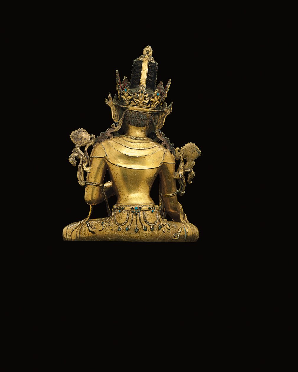 Avalokiteshvara का शाही आंकड़ा (474250 से 474254 देखें) (गिल्ट कांस्य) द्वारा तिब्बती स्कूल