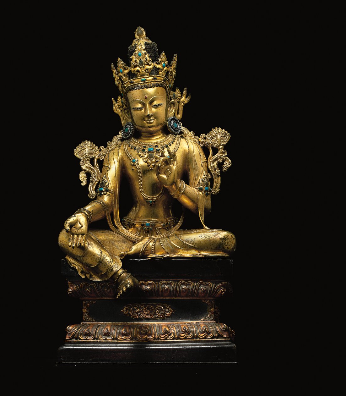Avalokiteshvara का शाही आंकड़ा द्वारा तिब्बती स्कूल