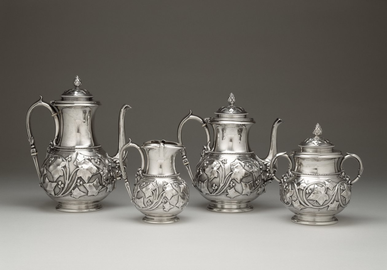 कॉफी और चाय सेवा, टिफ़नी एंड कंपनी, 1856-59 (रजत) द्वारा टिफ़नी एंड कंपनी टिफ़नी एंड कंपनी