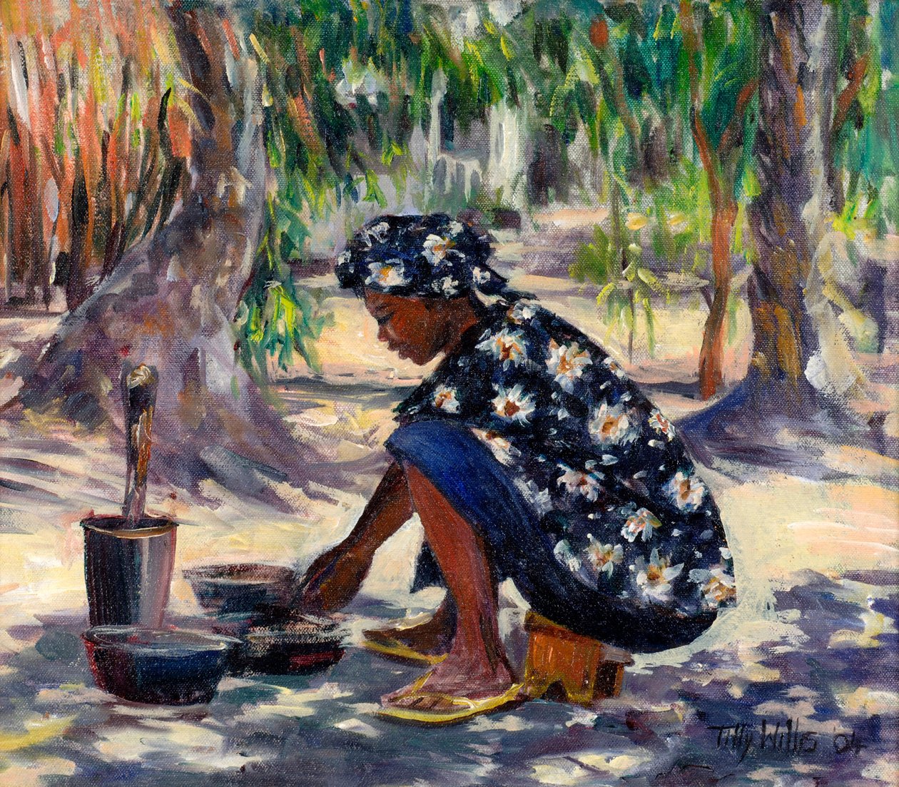 वुमन कुकिंग, 2004 द्वारा टिली विलिस