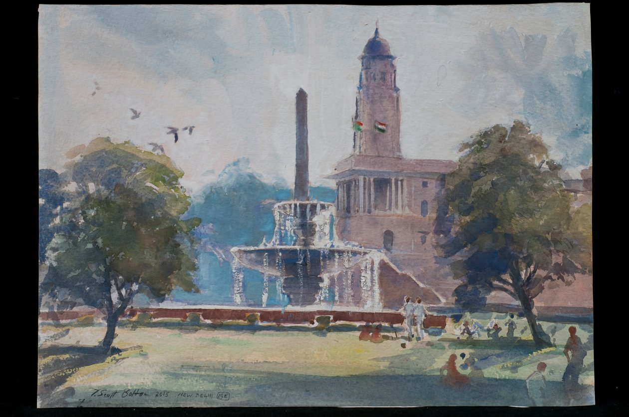 फाउंटेन, राजपथ, नई दिल्ली, 2013 द्वारा टिम स्कॉट बोल्टन