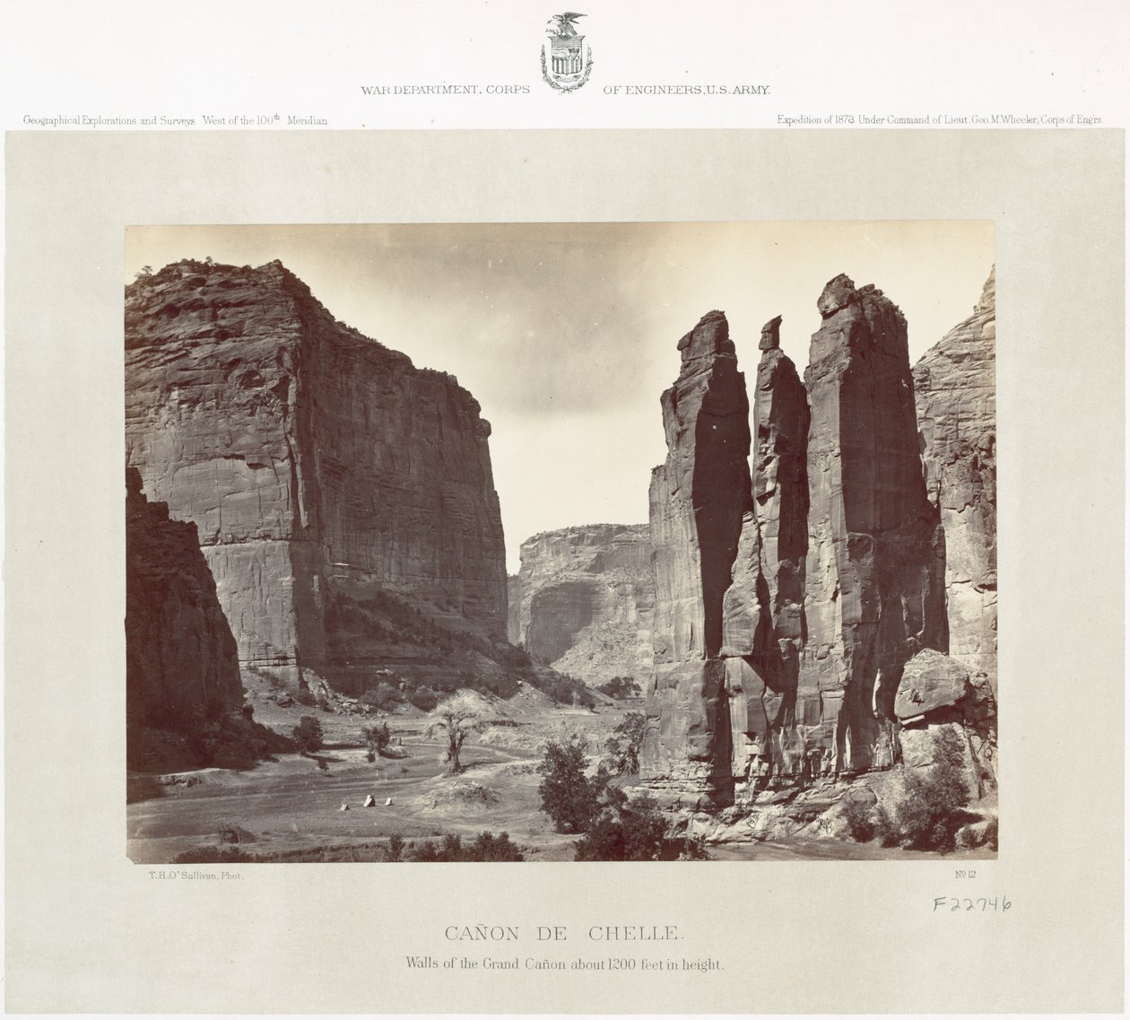 कैनियन डी चेल्ली, 1873 द्वारा टिमोथी ओ'सुल्लीवन