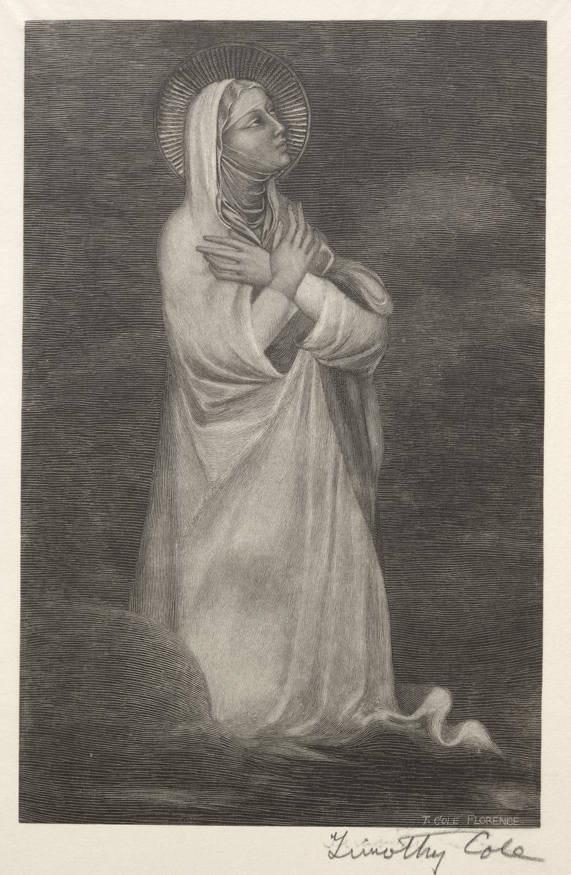 ओल्ड इटैलियन मास्टर्स: फिगर ऑफ़ द वर्जिन, 1888-1892। द्वारा टिमोथी कोल