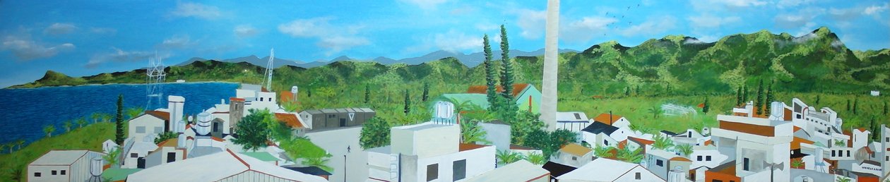 दुलन 98 रूफटॉप से दुलन, 2010, कैनवास पर तेल द्वारा टिमोथी नाथन जोएली