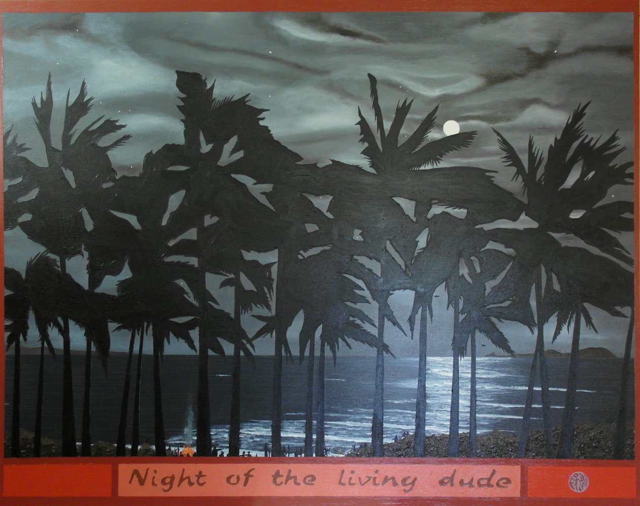 रहने वाले दोस्त की रात, 2012, कैनवास पर तेल द्वारा टिमोथी नाथन जोएली