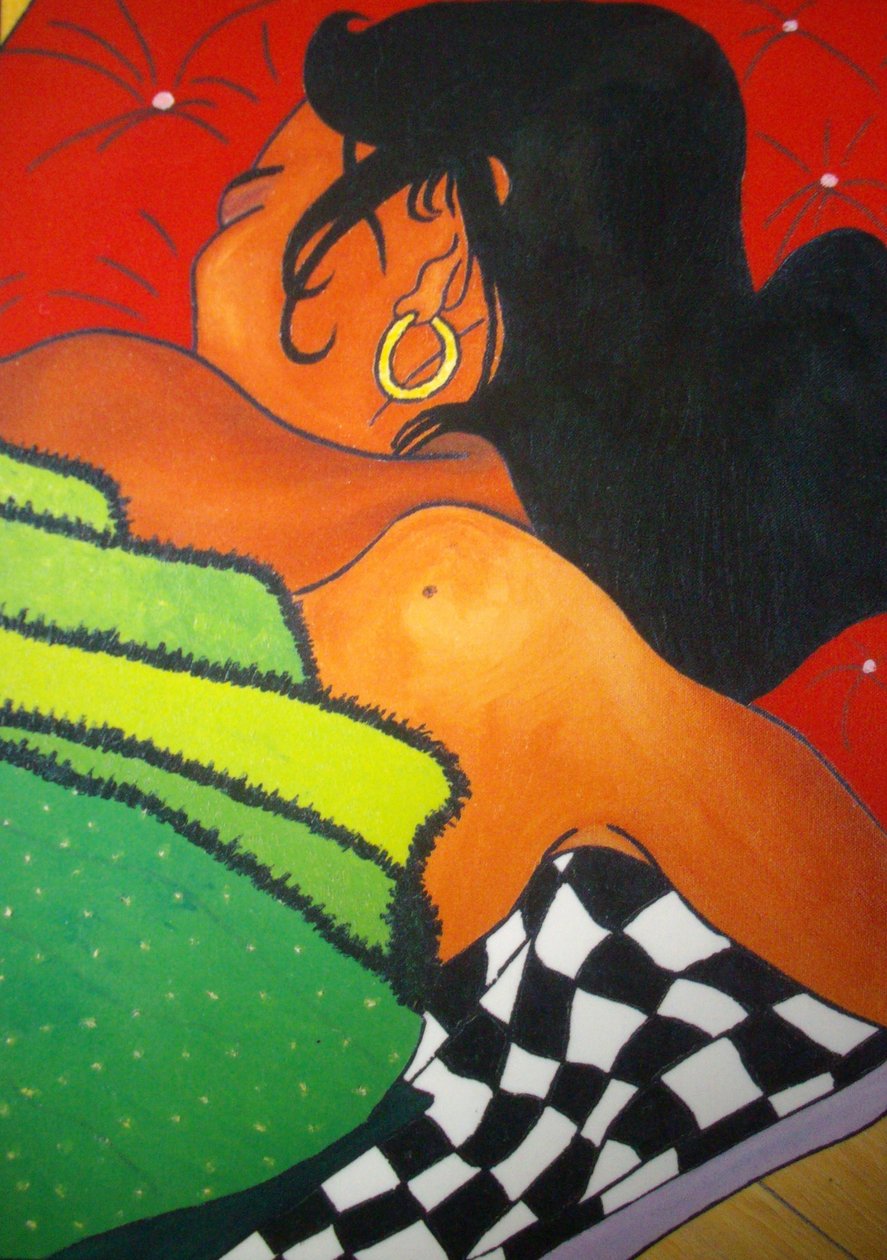 स्लीपिंग गर्ल, 2001, कैनवास पर तेल द्वारा टिमोथी नाथन जोएली