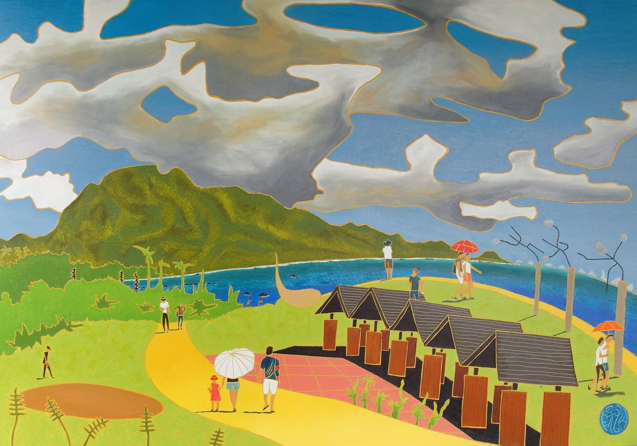घर वापस आने का रास्ता, ताइतुंग, 2014, कैनवास पर तेल द्वारा टिमोथी नाथन जोएली