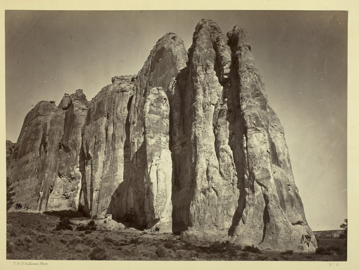 शिलालेख रॉक के दक्षिण की ओर, 1873 द्वारा टिमोथी OSullivan