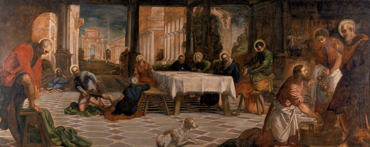 मसीह ने चेलों के पैर धोए द्वारा Tintoretto