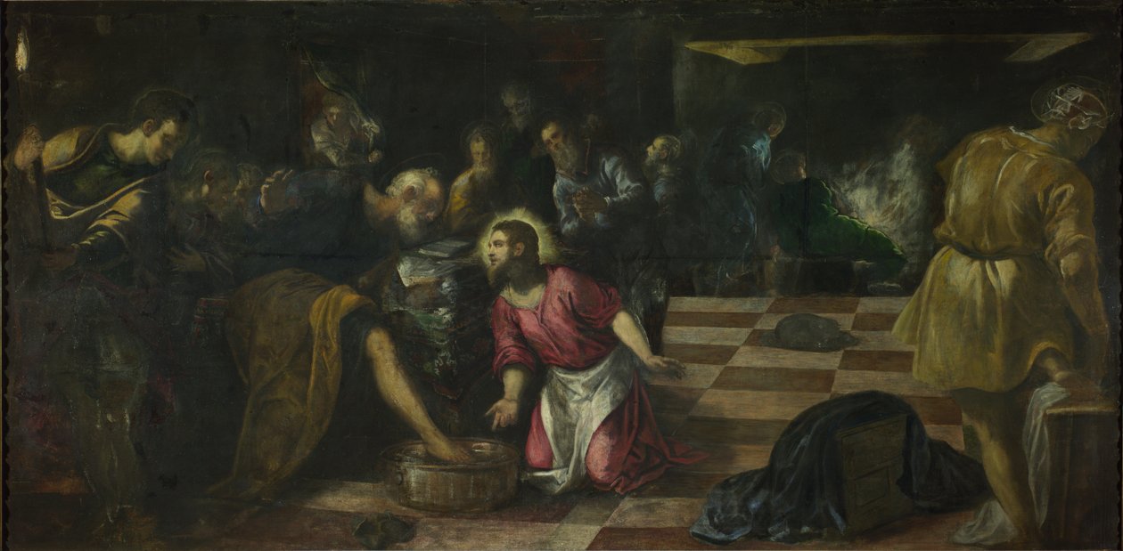 मसीह ने चेलों के पैर धोए द्वारा Tintoretto