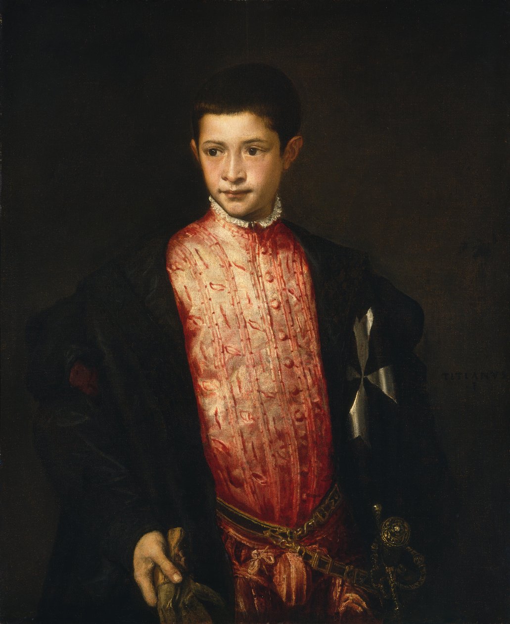 Ranuccio Farnese का चित्र द्वारा टिज़ियानो वेकेली