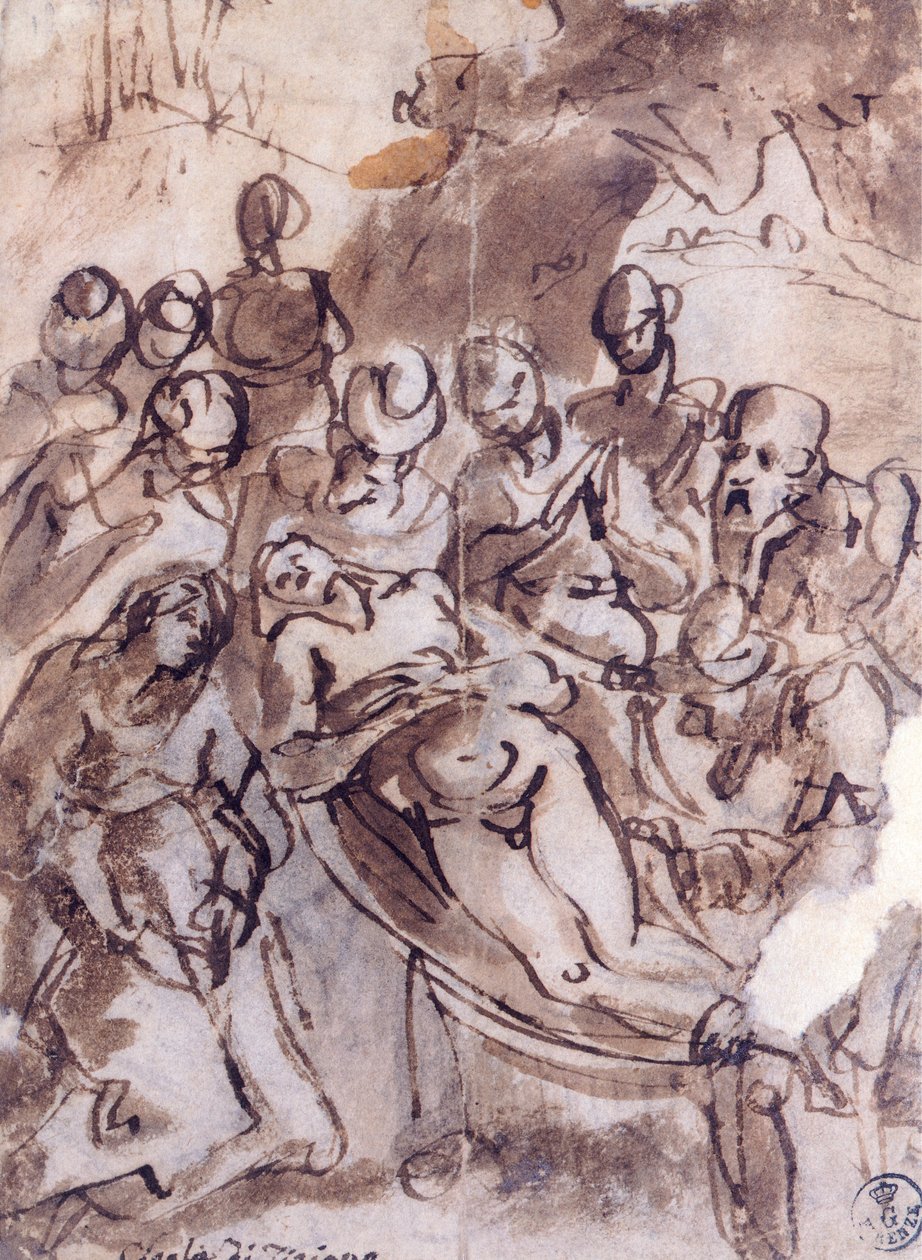 टिटियन द्वारा बयान (लगभग 1490-1576), ड्राइंग द्वारा टिटियन (c.1488-1576)