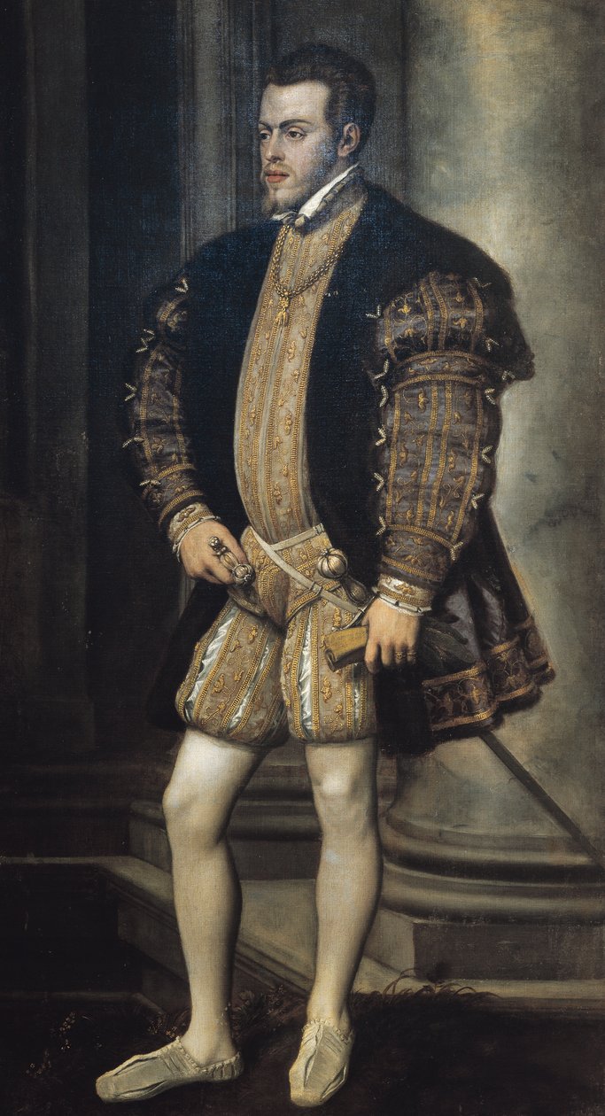 स्पेन के फिलिप द्वितीय का पोर्ट्रेट (Valladolid .) द्वारा टिटियन (c.1488-1576)