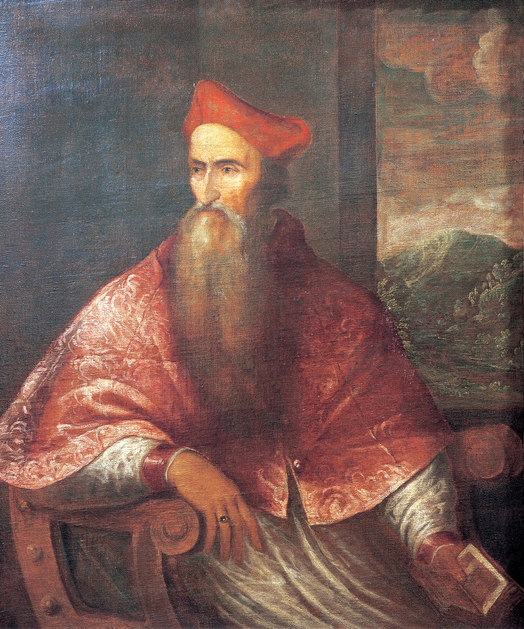 पिएत्रो बेम्बो का पोर्ट्रेट द्वारा टिटियन (c.1488-1576)