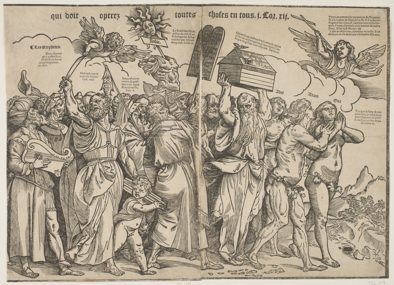 पैगंबर I और एडम और ईव, c.1511 द्वारा टिज़ियानो वेकेली