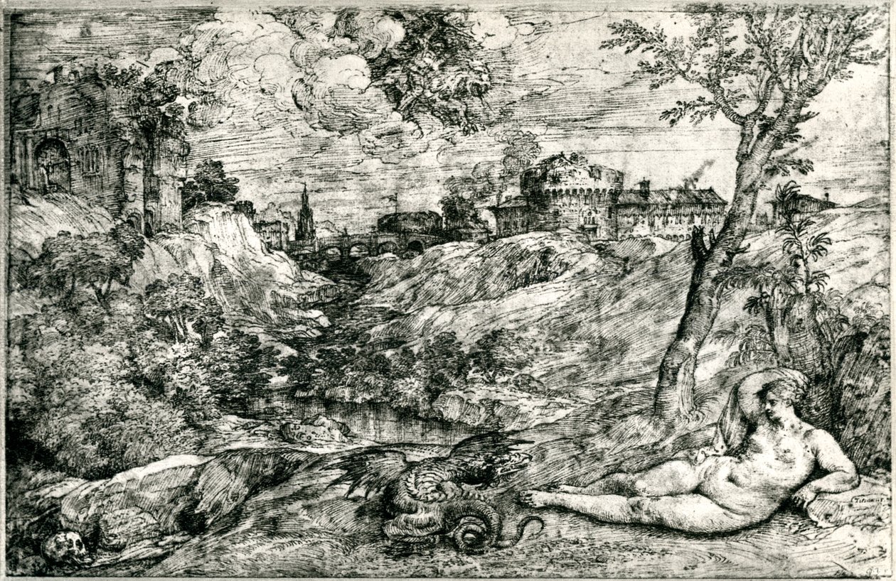 मेडोर और एंजेलिका या जेसन और मेडिया, c1535-1545, 1937 द्वारा टिज़ियानो वेकेली