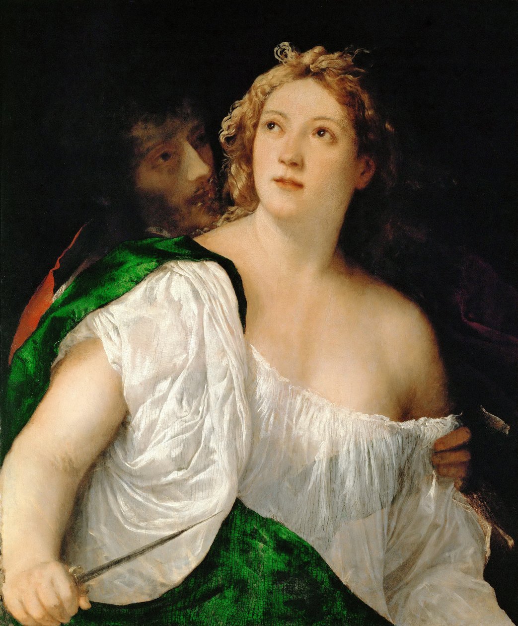 Tarquin और Lucretia, 1516-1517 द्वारा टिज़ियानो वेकेली