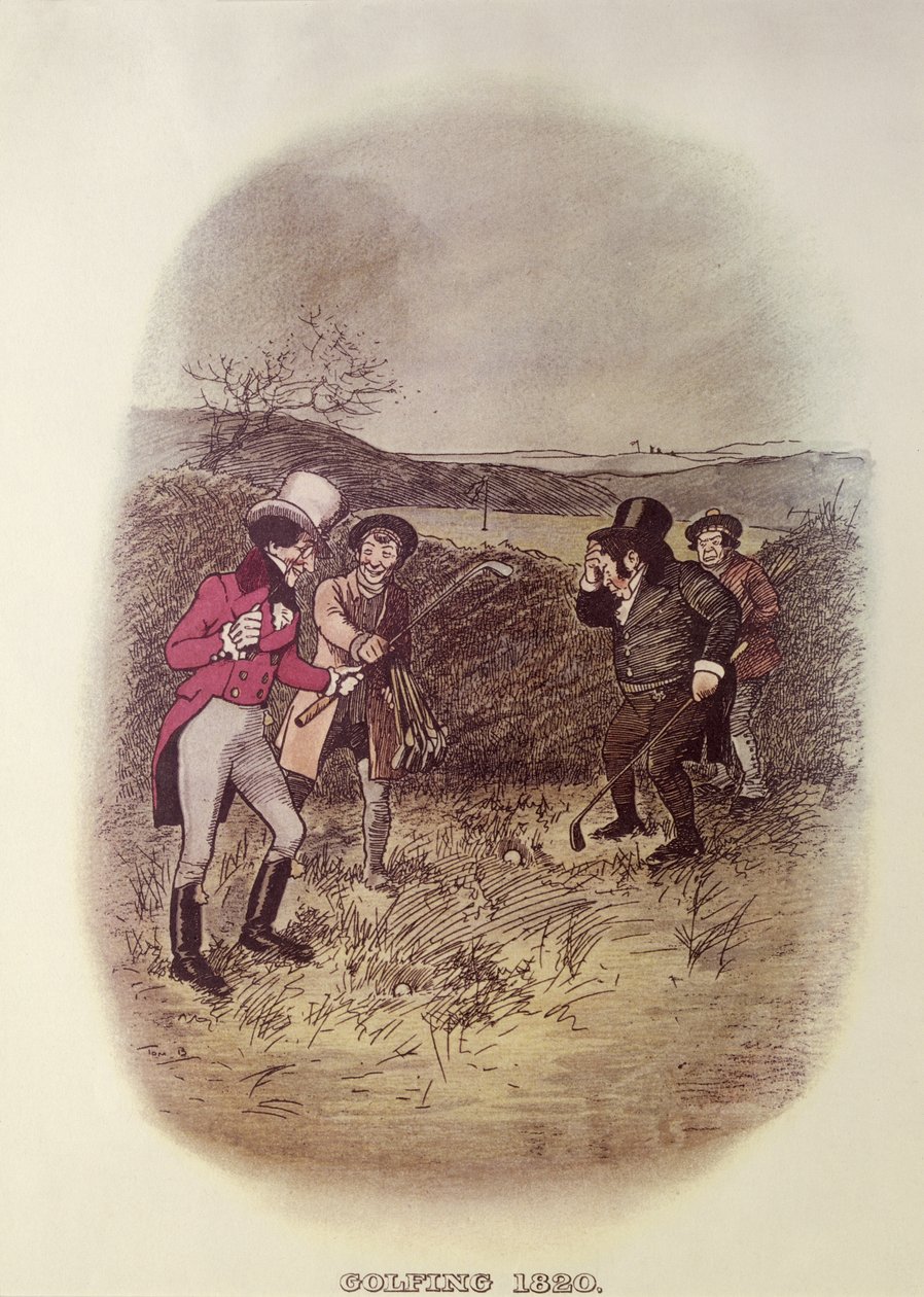 गोल्फ, 1820 द्वारा टॉम ब्राउन