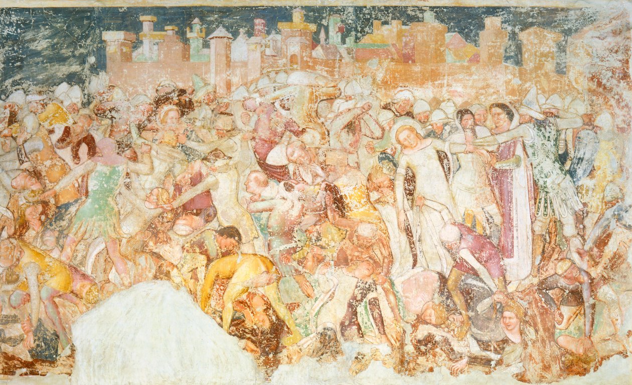 शहीद, टॉमासो दा मोडेना (1326-1379) द्वारा सेंट उर्सुला की किंवदंती से विस्तार, फ्रेस्को, विस्तार, सांता कैटरिना चर्च, ट्रेविसो द्वारा टोमासो दा (15वीं शताब्दी के अंत में) मोडेना