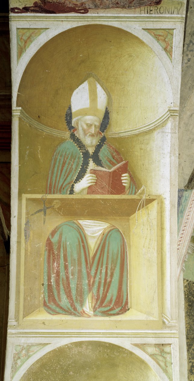 सेंट एंब्रोज ऑफ मिलन (c.340-397) एपर्स के इंट्रैडोस से द्वारा टॉमासो मासोलिनो दा पैनिकेल