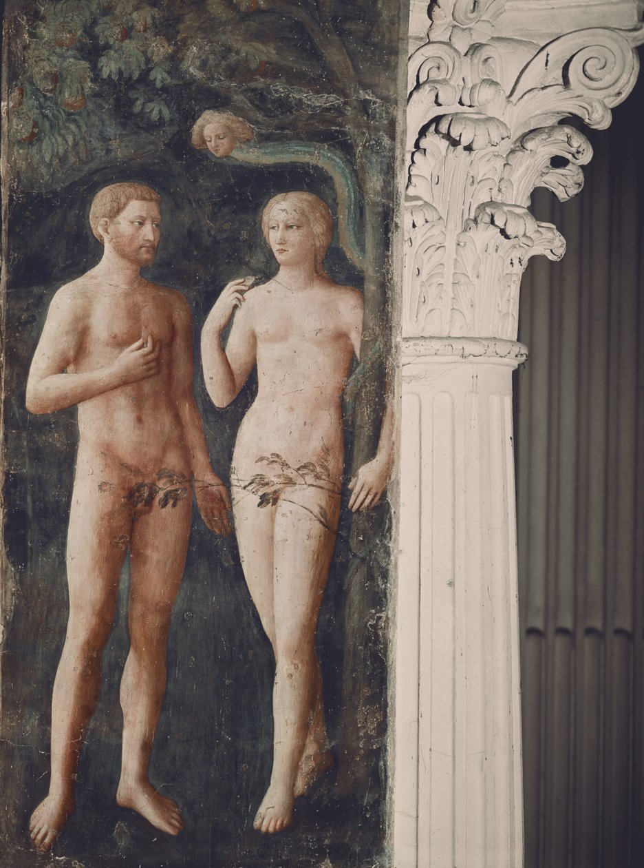 एडम एंड ईव का प्रलोभन, c.1423-25 द्वारा टॉमासो मासोलिनो दा पैनिकेल