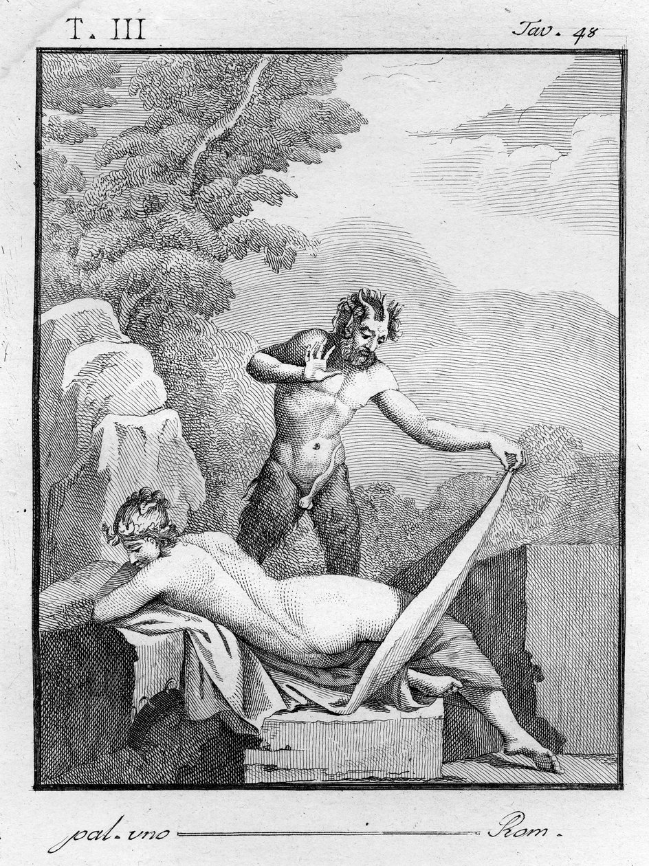 व्यंग्य एक अप्सरा, 1804 को व्यक्त करता है द्वारा तोमासो पिरोली