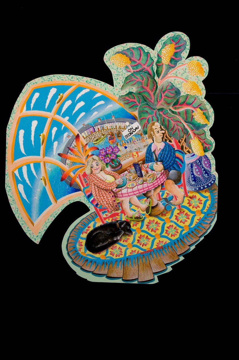श्रीमती टीएस बी और बी 1, 2010 (बोर्ड पर एक्रिलिक) द्वारा टोनी टोड