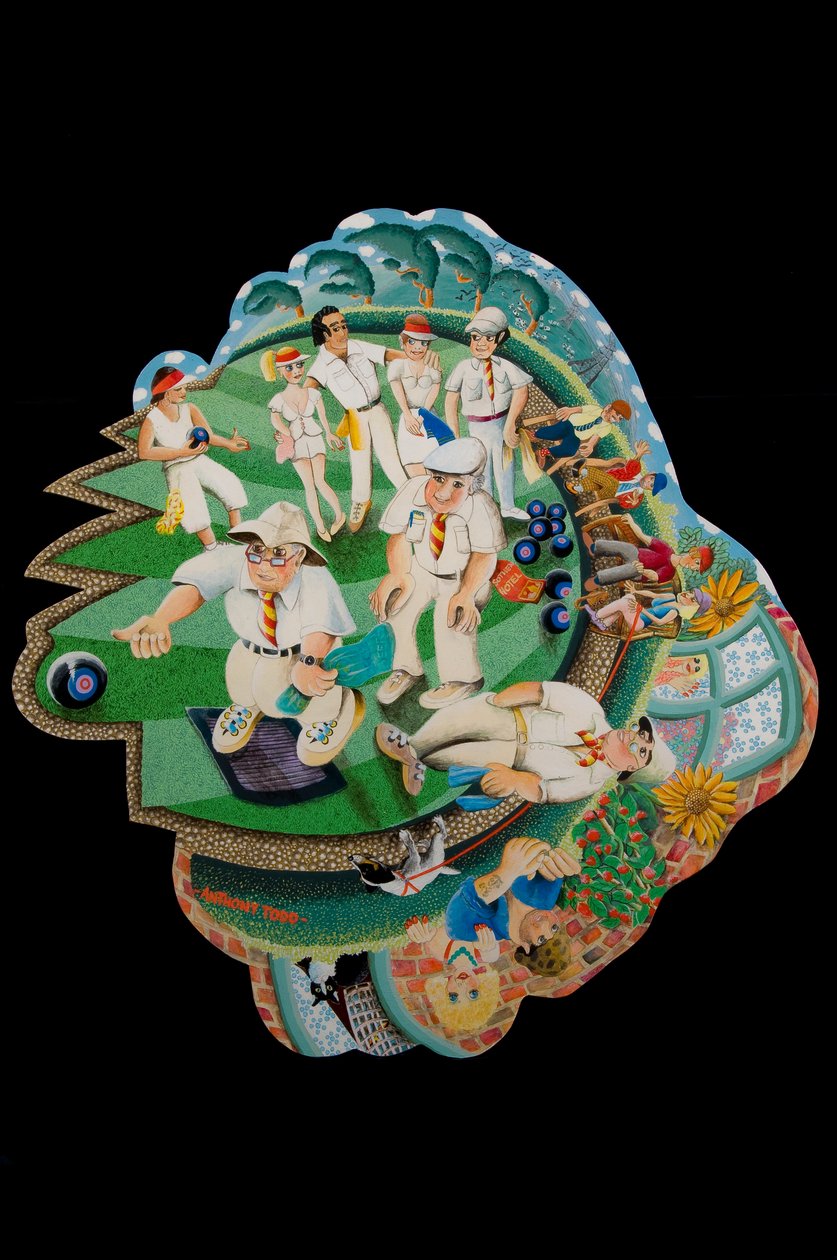 रोल अप, 2010 (बोर्ड पर एक्रिलिक) द्वारा टोनी टोड