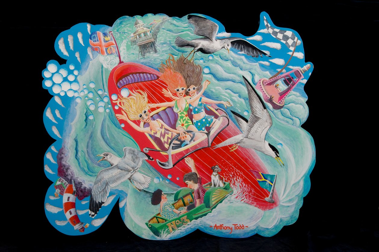 द सी बर्ड्स, 2010 (एक्रिलिक ऑन बोर्ड) द्वारा टोनी टोड