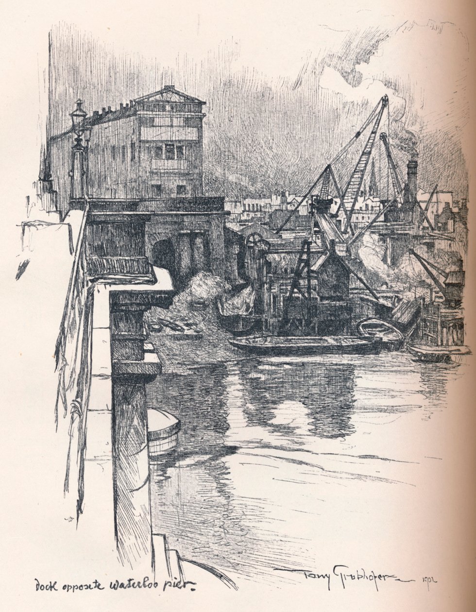 डॉक ऑपोजिट वाटरलू पियर, c1902 द्वारा टोनी ग्रुबोहोफर