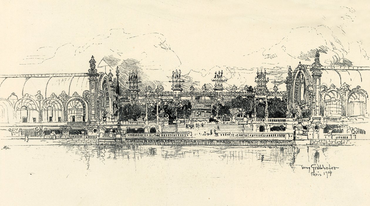 टोनी ग्रुबोहोफर, 1900 द्वारा बागवानी और वानिकी के मंडप। द्वारा टोनी ग्रुबोहोफर