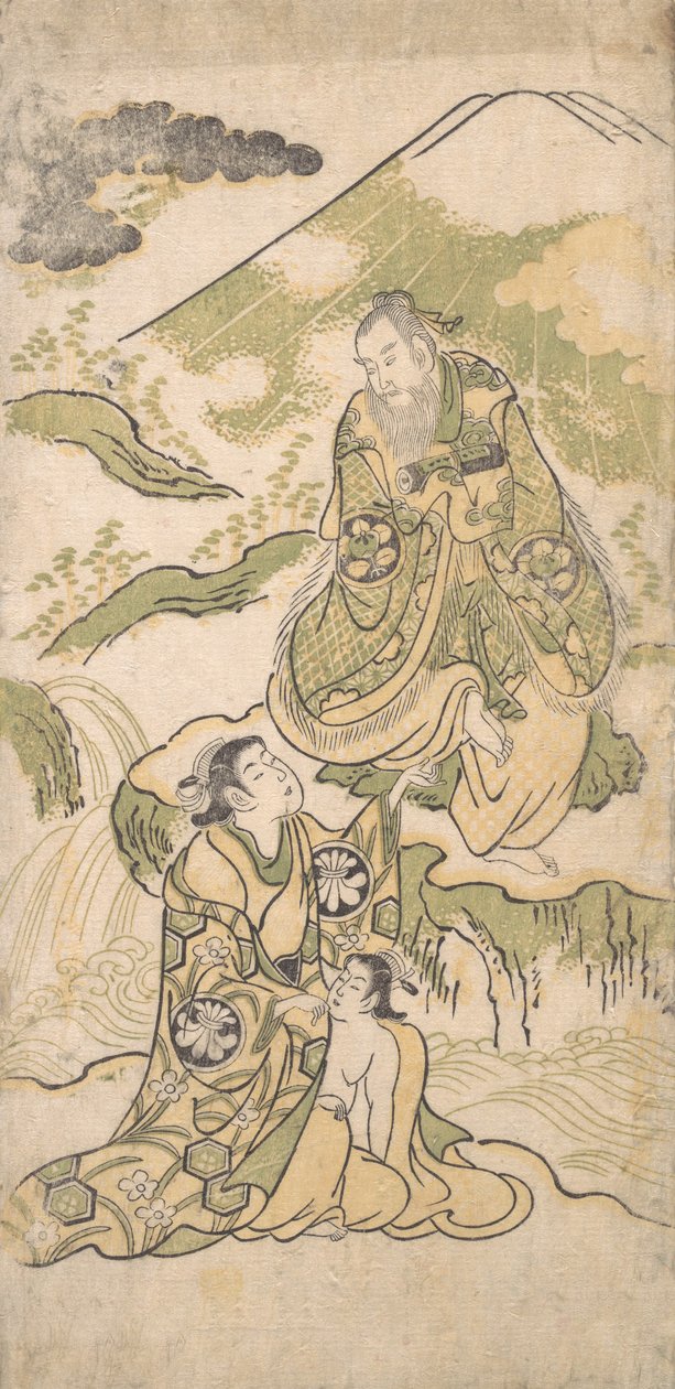 एक नाटक से दृश्य, सीए। 1749. द्वारा तोरी कियोनोबु मैं