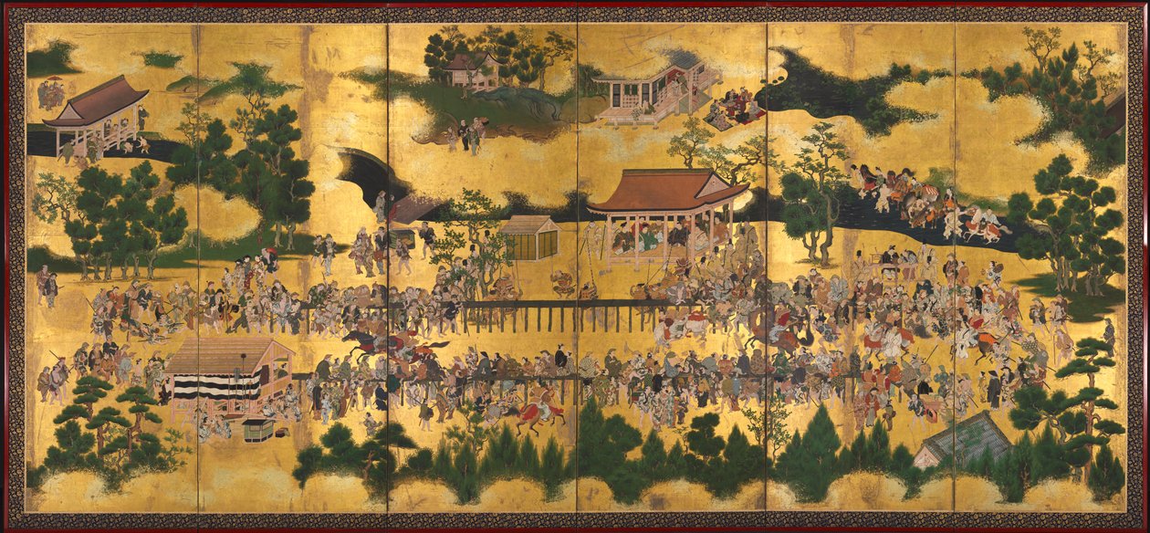 कामो तीर्थ में घुड़दौड़, 1615-50। द्वारा टोसा स्कूल