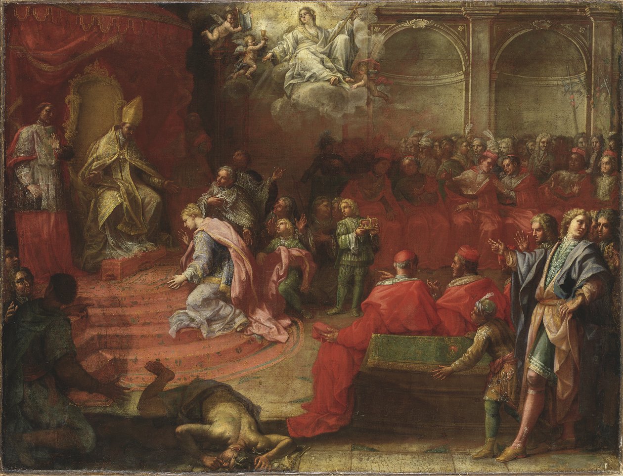 अलेक्जेंडर VII और क्वीन क्रिस्टीना, c.1655 द्वारा TrevisaniFrancesco
