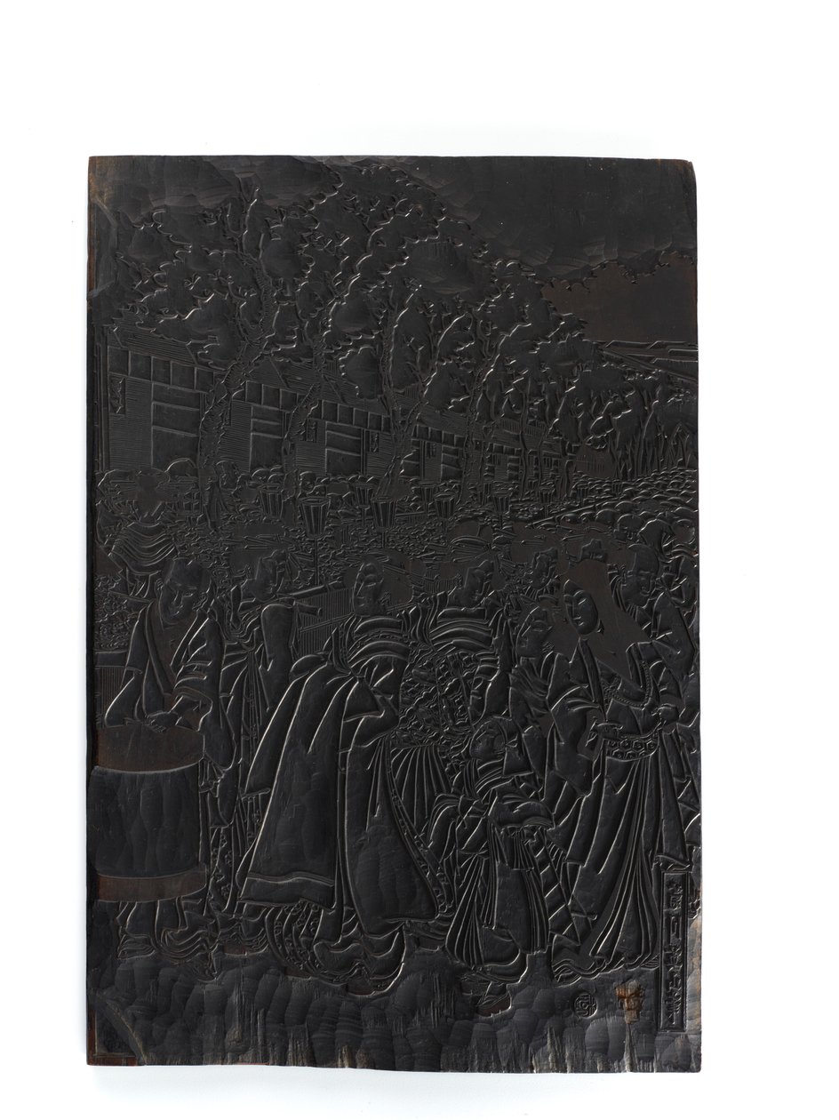 गीशा का एक समूह, ईदो अवधि, 1795-1840। द्वारा सुकिओका ईज़ानो
