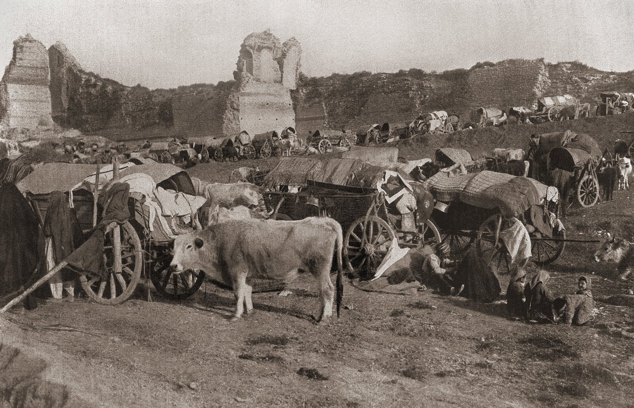 तुर्की शरणार्थियों का शिविर, 1912 द्वारा तुर्की का फोटोग्राफर